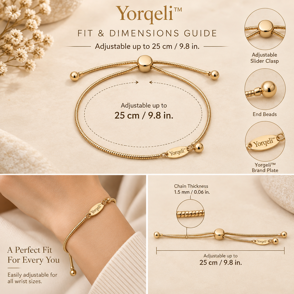 Yorqeli™ SilkenFlex Adjustable Snake-Chain Bracelet image 6