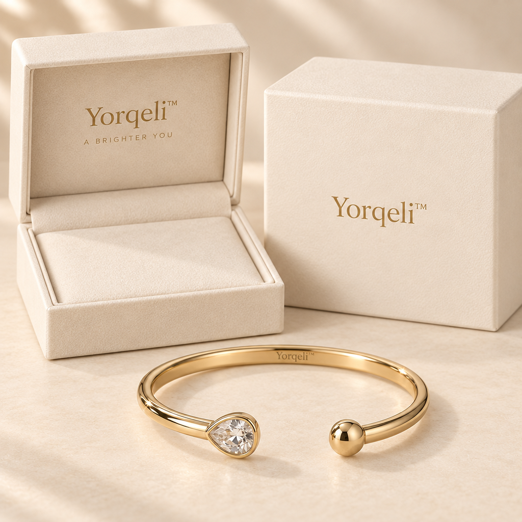 Yorqeli™ OpenRadiance Zircon Open Cuff Bangle image 2