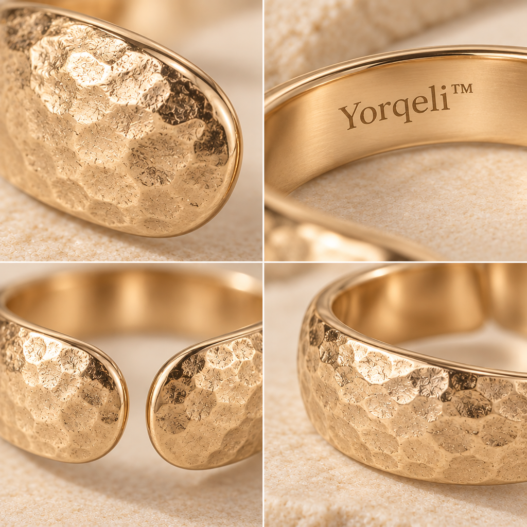 Yorqeli™ RelicTexture Vintage Textured Open Ring image 4